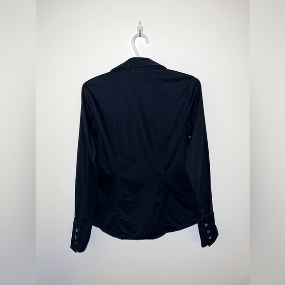 Banana Republic 98% Cotton Black Button Up Shirt - Picture 3 of 4